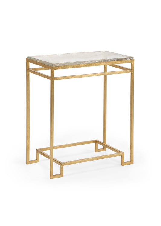 Chelsea House Seed Glass Side Table - Gold