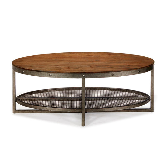 Ink+Ivy Sheridan Oval Coffee Table Chestnut